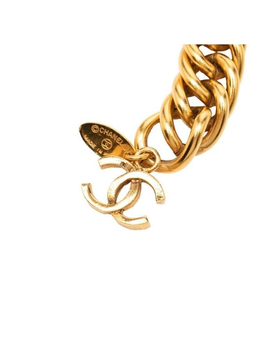 Chanel CC Logo Lion Motif Chain Belt Gold Plated main image 6